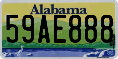 AL license plate 59AE888