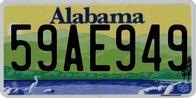 AL license plate 59AE949