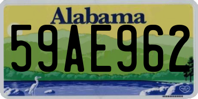 AL license plate 59AE962