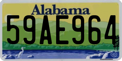 AL license plate 59AE964