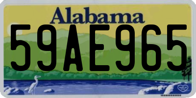 AL license plate 59AE965