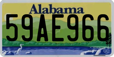 AL license plate 59AE966
