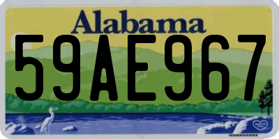 AL license plate 59AE967