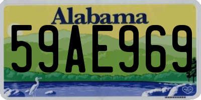 AL license plate 59AE969