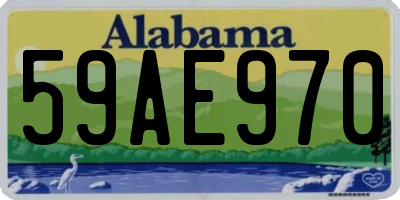 AL license plate 59AE970