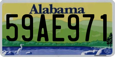 AL license plate 59AE971