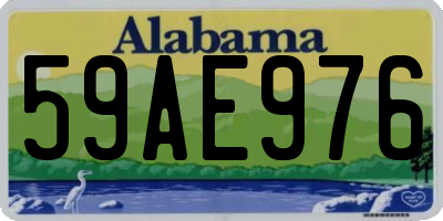 AL license plate 59AE976