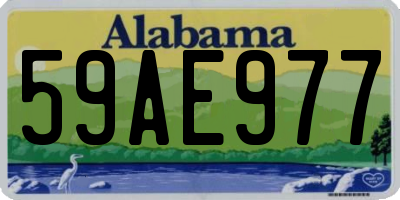 AL license plate 59AE977