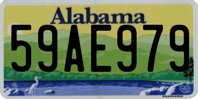 AL license plate 59AE979