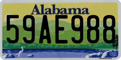 AL license plate 59AE988