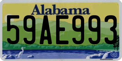 AL license plate 59AE993