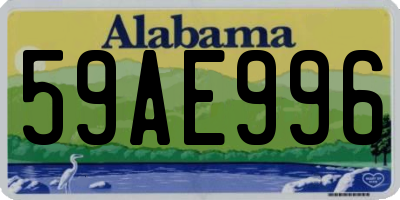 AL license plate 59AE996