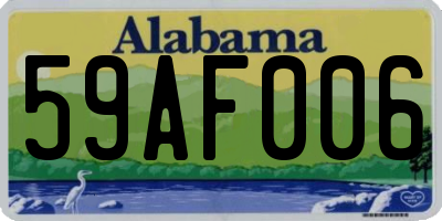 AL license plate 59AF006
