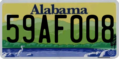 AL license plate 59AF008