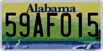 AL license plate 59AF015