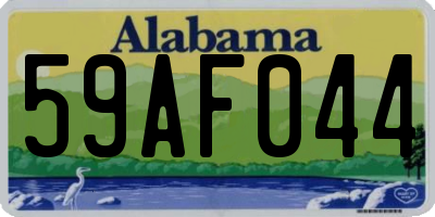 AL license plate 59AF044