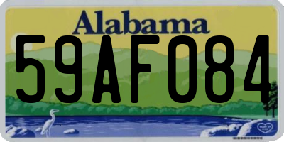 AL license plate 59AF084
