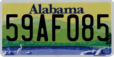 AL license plate 59AF085