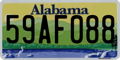 AL license plate 59AF088
