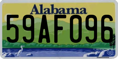 AL license plate 59AF096
