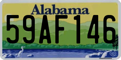 AL license plate 59AF146