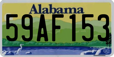 AL license plate 59AF153