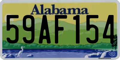 AL license plate 59AF154