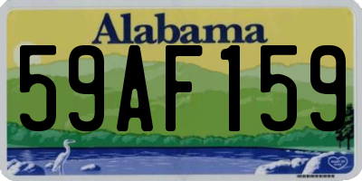 AL license plate 59AF159