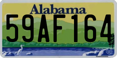 AL license plate 59AF164