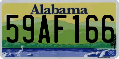 AL license plate 59AF166