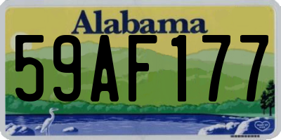 AL license plate 59AF177