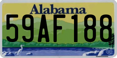 AL license plate 59AF188