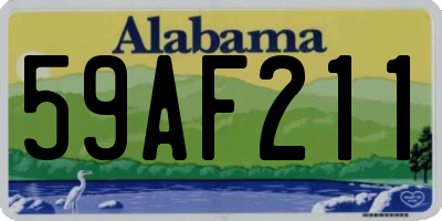 AL license plate 59AF211