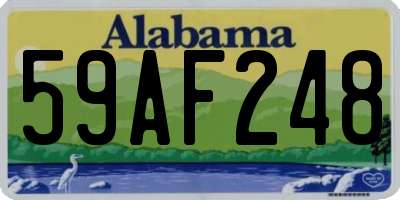 AL license plate 59AF248