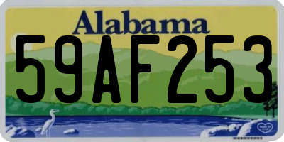 AL license plate 59AF253