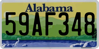 AL license plate 59AF348