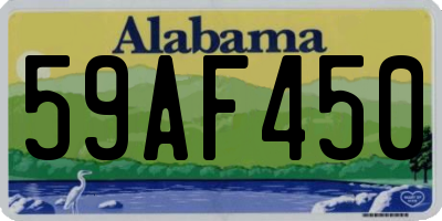 AL license plate 59AF450