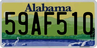 AL license plate 59AF510