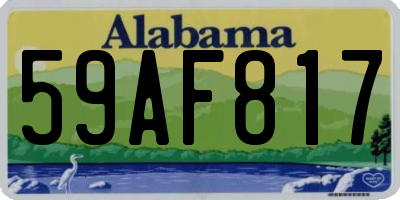 AL license plate 59AF817