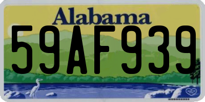AL license plate 59AF939