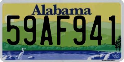AL license plate 59AF941