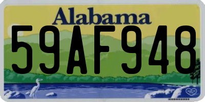 AL license plate 59AF948