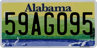 AL license plate 59AG095