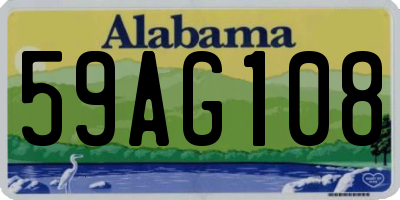 AL license plate 59AG108