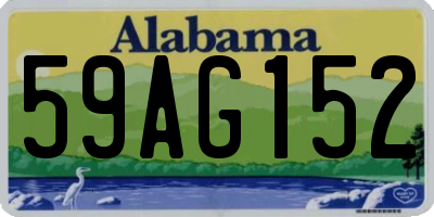 AL license plate 59AG152