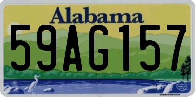 AL license plate 59AG157