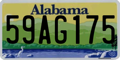 AL license plate 59AG175