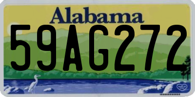 AL license plate 59AG272