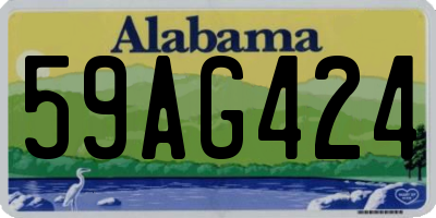 AL license plate 59AG424