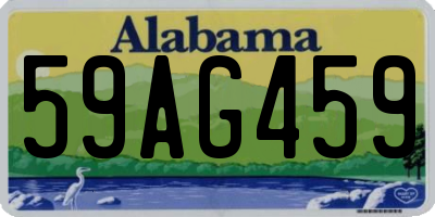 AL license plate 59AG459